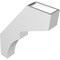 Ekena Millwork 3-in. W x 14-in. D x 18-in. H Monterey Architectural Grade PVC Knee Brace BRCP03X14X18MON - alternate 6